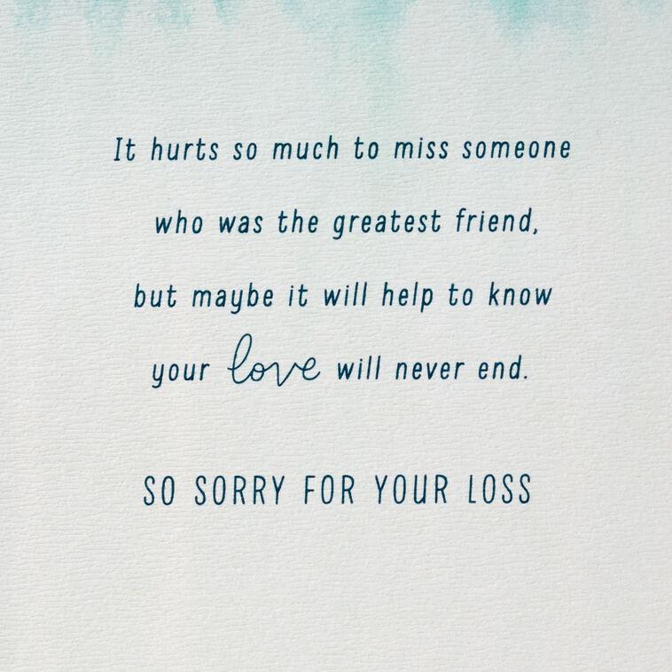 Hallmark Your Love Will Never End Sympathy Card For Loss Of Dog