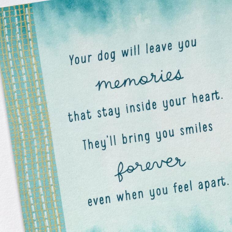 Hallmark Your Love Will Never End Sympathy Card For Loss Of Dog