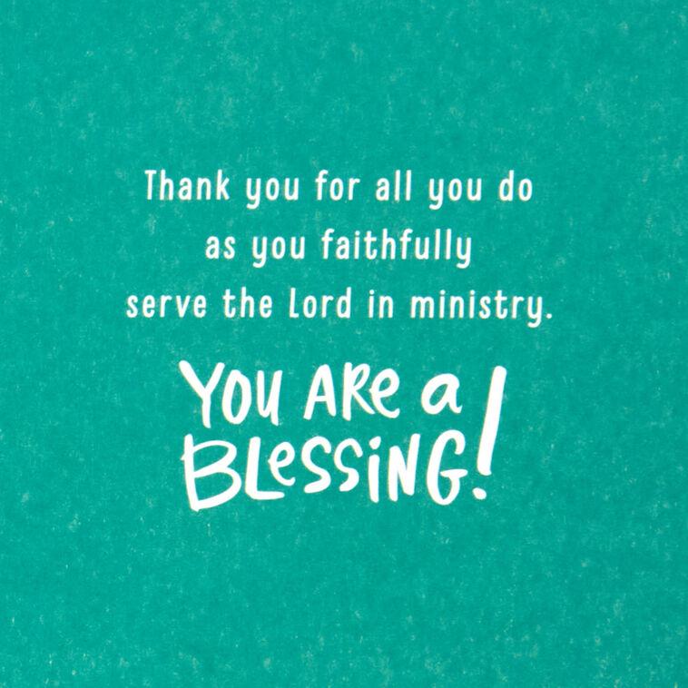 Hallmark Your Ministry Is A Blessing Religious Thank You Card