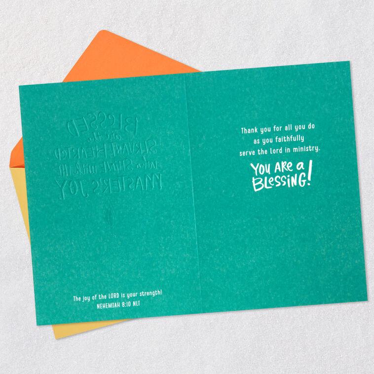 Hallmark Your Ministry Is A Blessing Religious Thank You Card