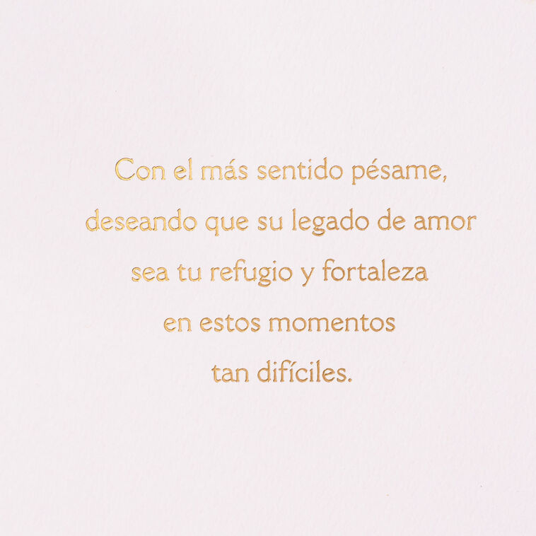 Hallmark Your Mother Lives On In You Spanish-Language Sympathy Card