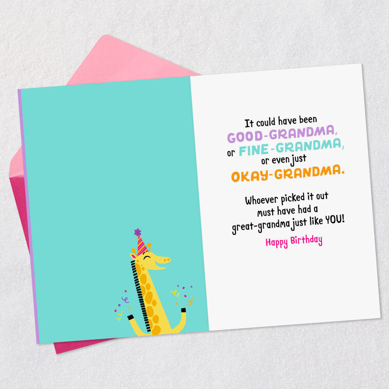 Hallmark Your Name Says It All Birthday Card For Great-Grandma