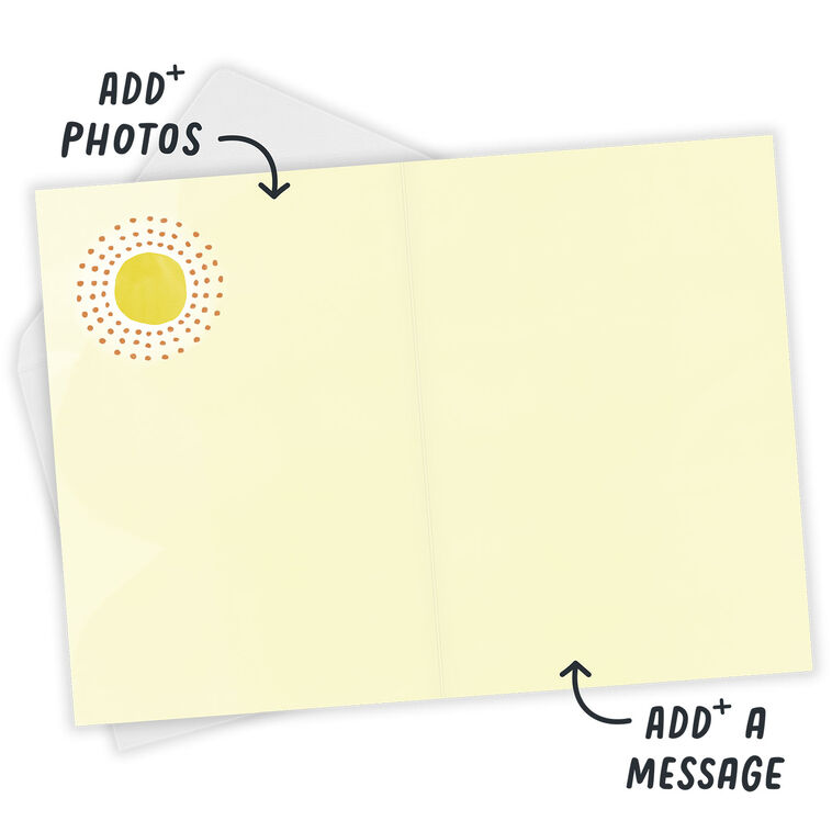 Hallmark Your Time To Shine Sunbursts Blank Custom Card