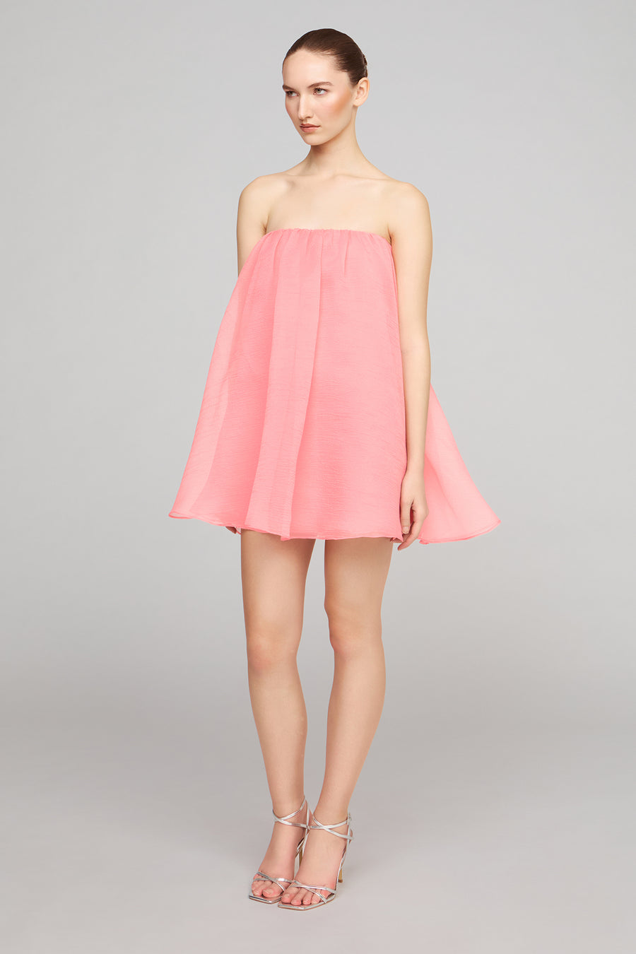 Halston Heritage Charlie Textured Organza Mini Dress