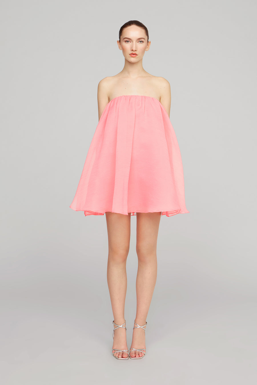 halston heritage Charlie Textured Organza Mini Dress