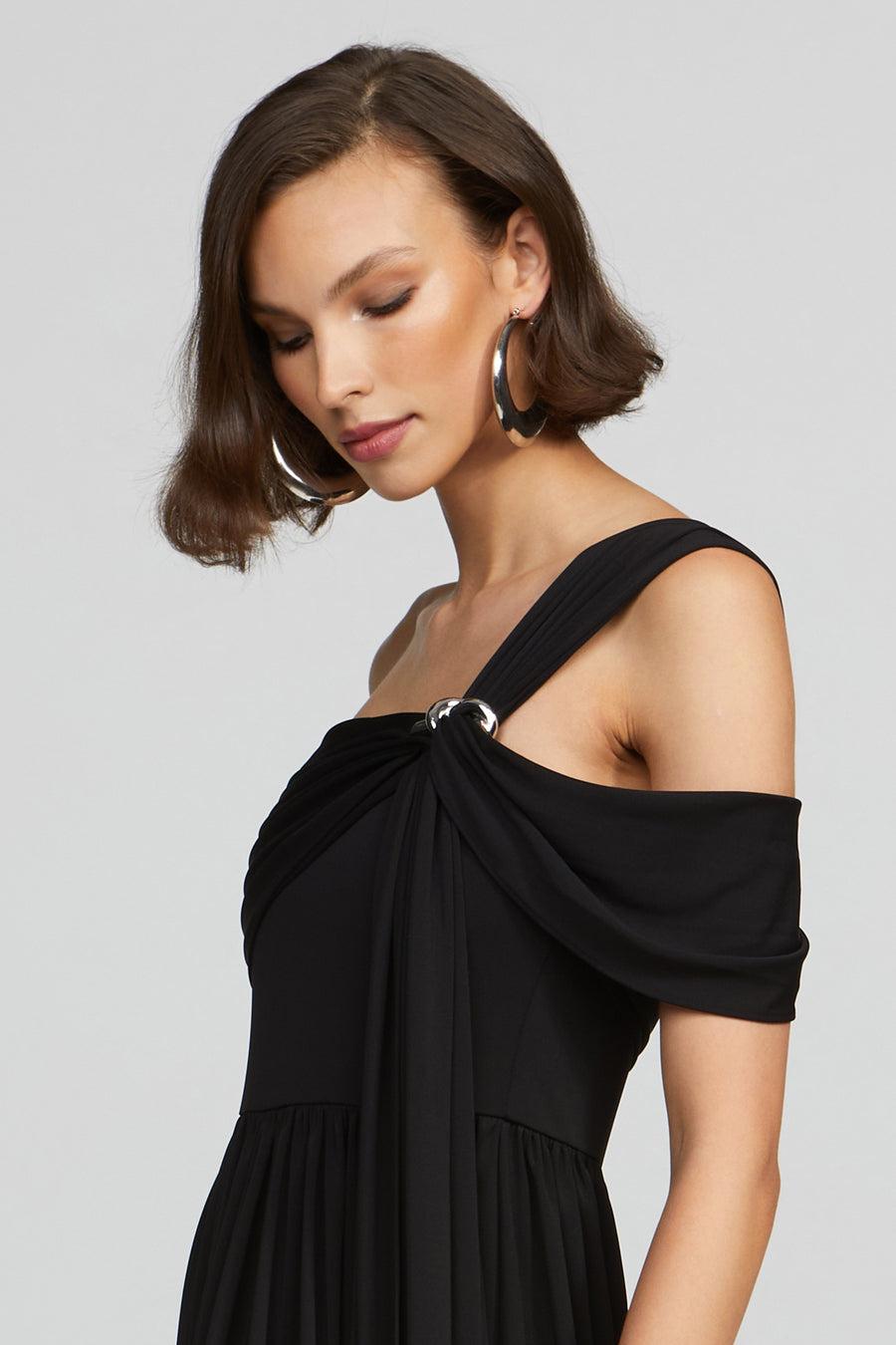 Halston Heritage Adena Dress In Matte Jersey