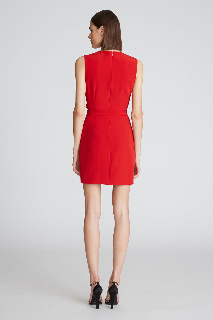 Halston Heritage Aisha Dress In Stretch Crepe