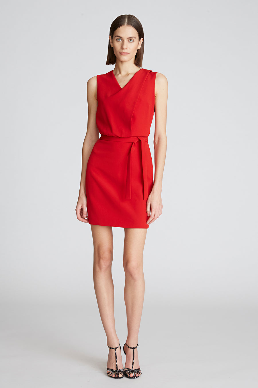 halston heritage Aisha Dress In Stretch Crepe