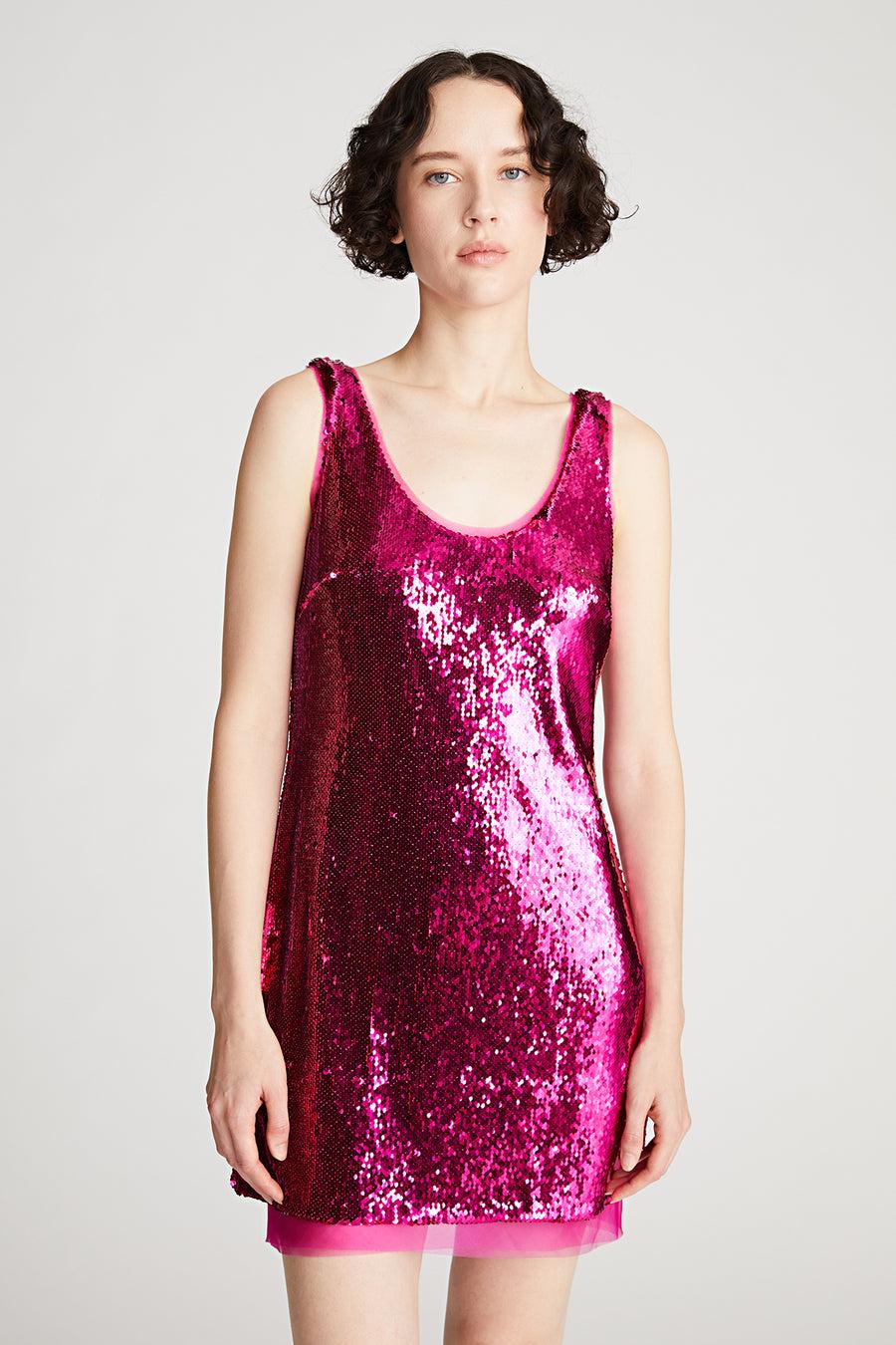 Halston Heritage Aishia Dress In Sequin