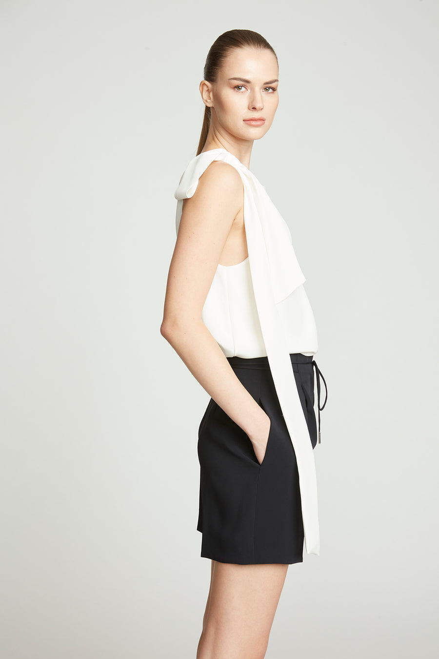 Halston Heritage Alexandria Crepe Shorts