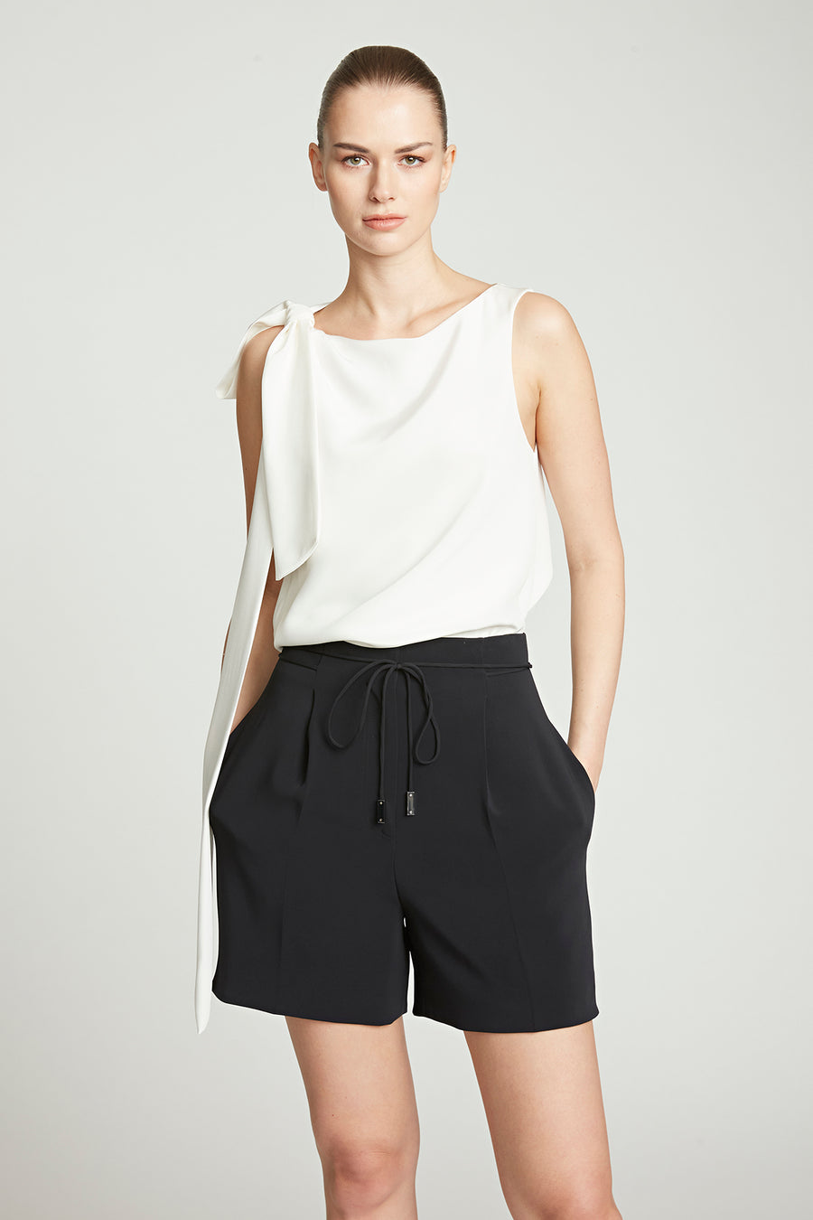 Halston Heritage Alexandria Crepe Shorts