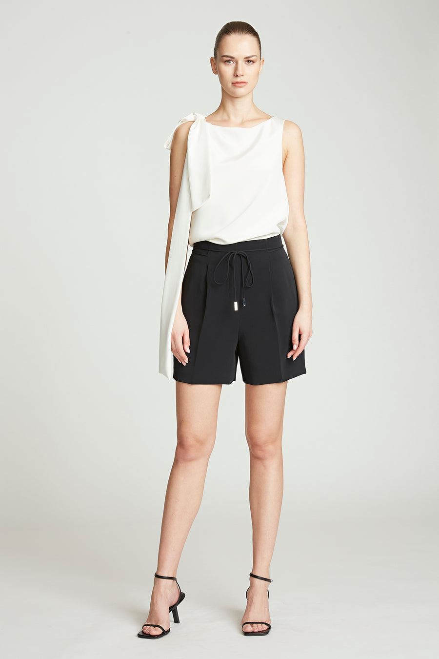 halston heritage Alexandria Crepe Shorts