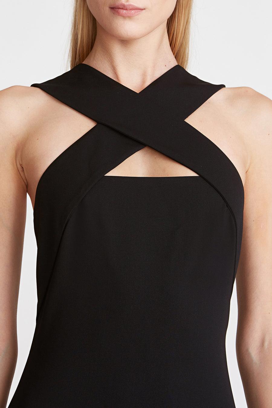 Halston Heritage Andie Stretch Crepe Dress