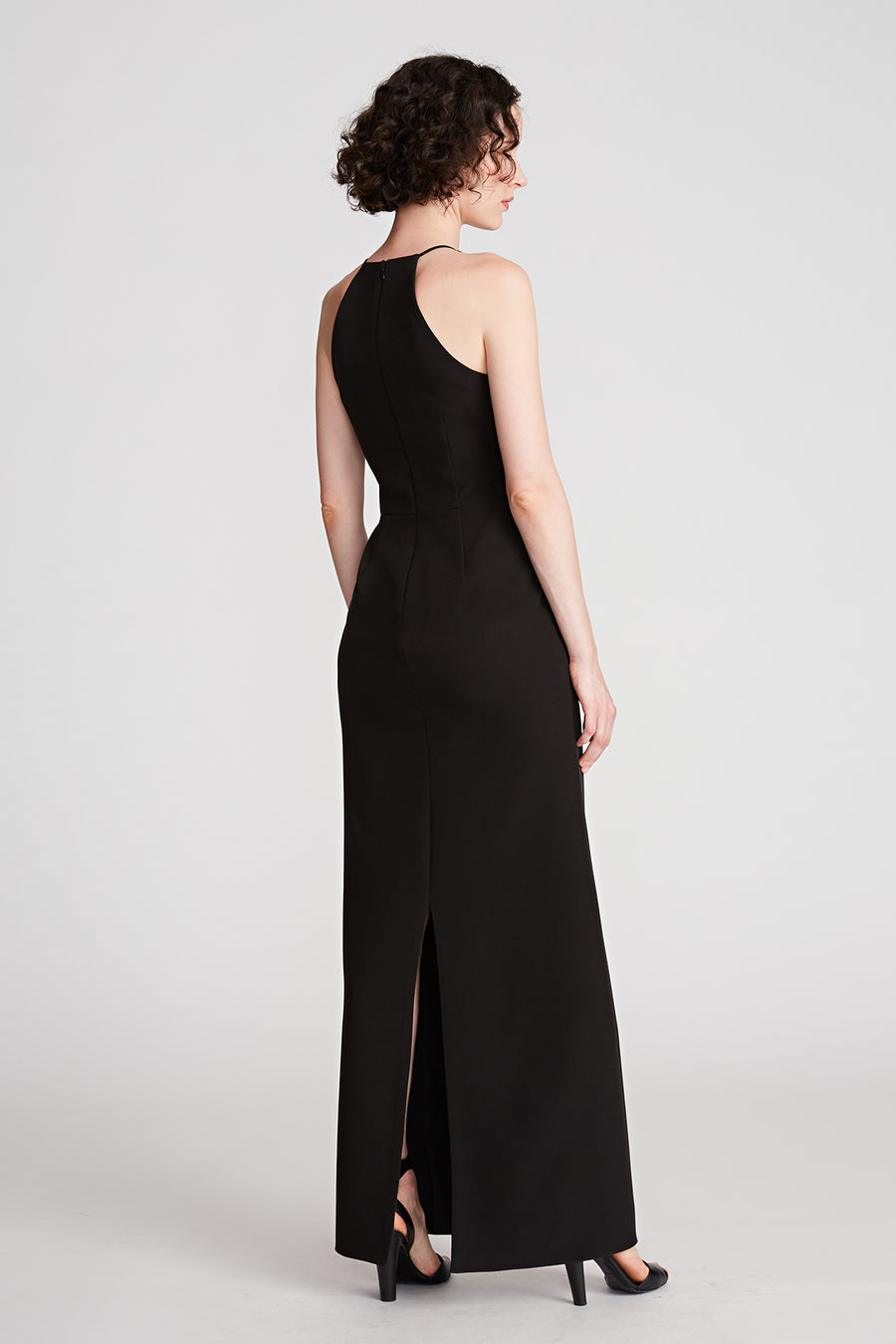 Halston Heritage Annika Gown In Stretch Crepe