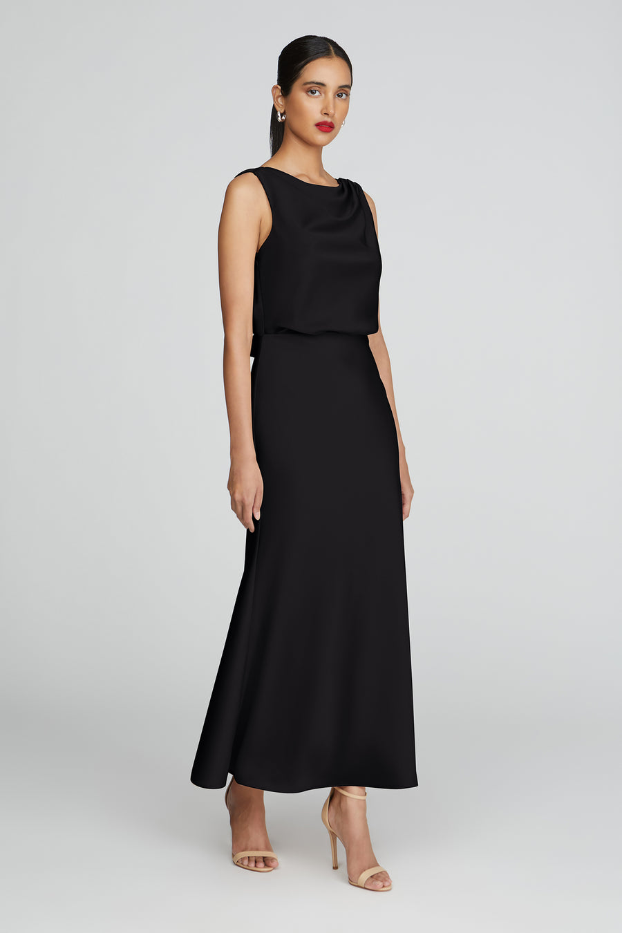 Halston Heritage Aubrie Satin Midi