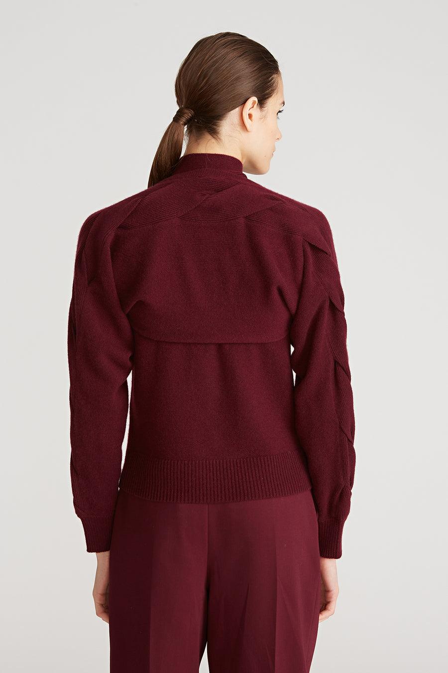 Halston Heritage Auden Wool Cash Cable Shrug