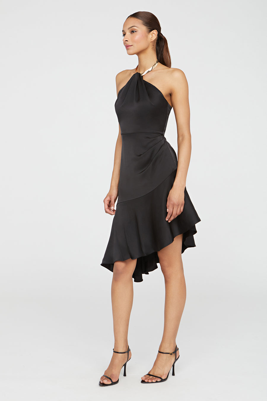 Halston Heritage Beverly Dress In Satin