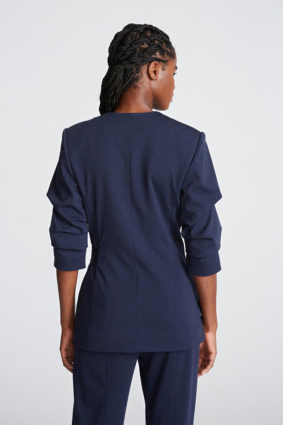 Halston Heritage Bexley Jacket In Knit Suiting