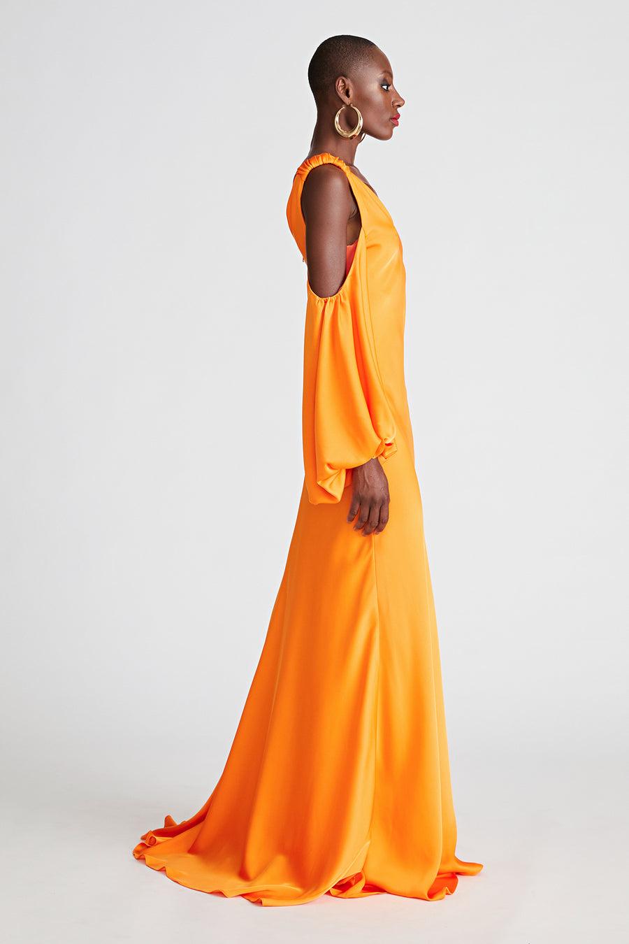 Halston Heritage Binnie Gown In Satin