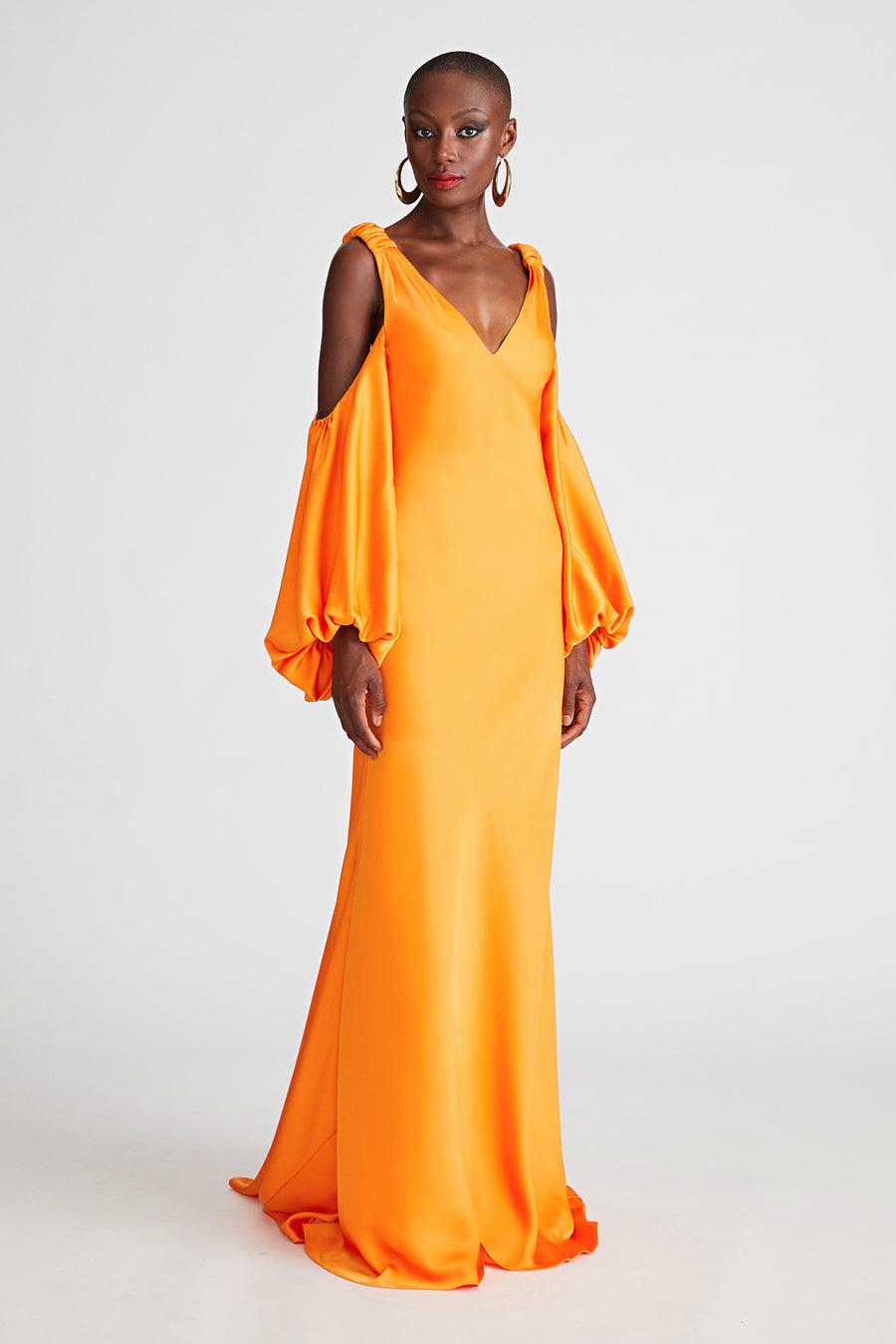 halston heritage Binnie Gown In Satin