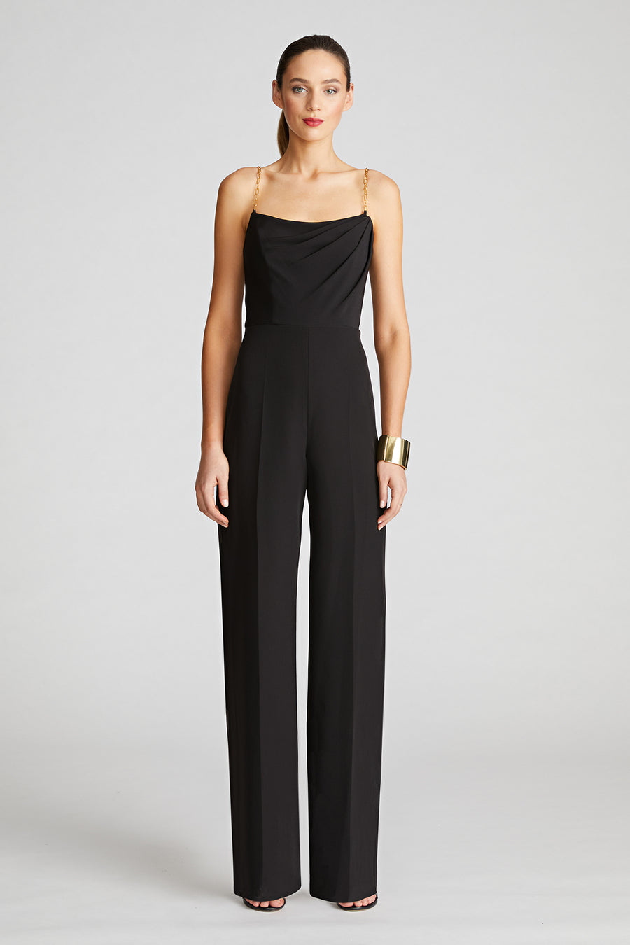 halston heritage Brea Jumpsuit In Stretch Crepe