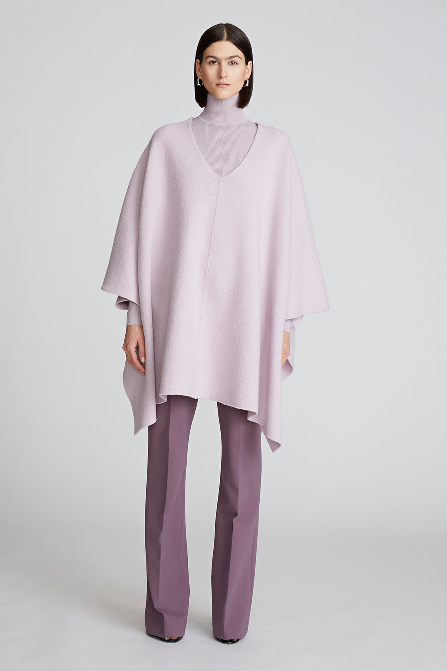 halston heritage Bridget Poncho In Boiled Wool