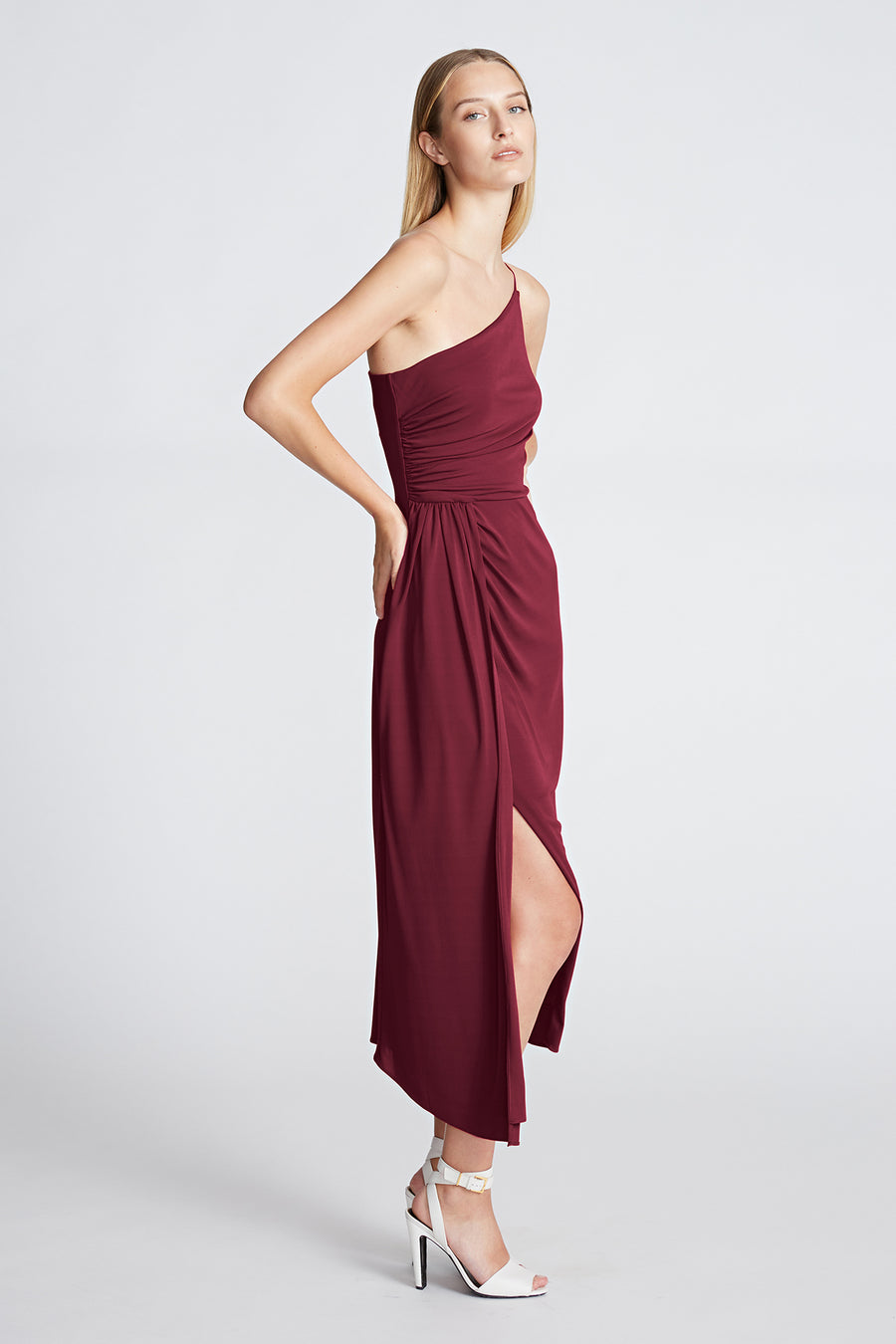 Halston Heritage Camille Dress In Matte Jersey