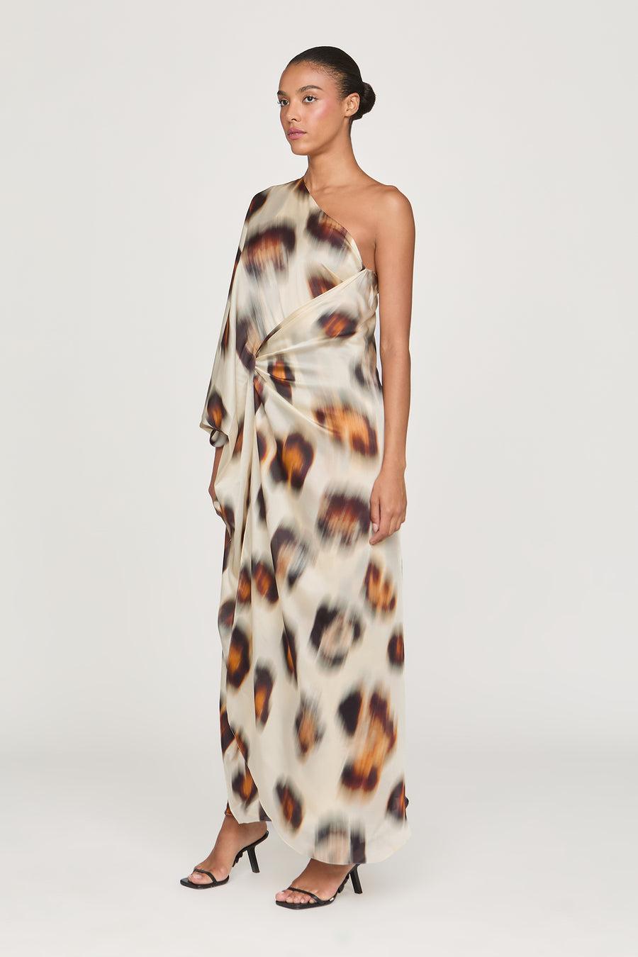 Halston Heritage Carmen Chiffon Gown