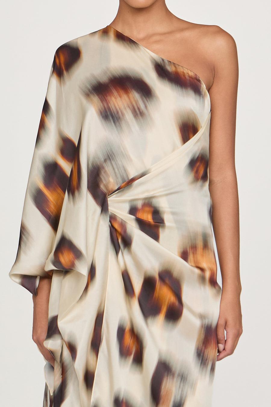 Halston Heritage Carmen Chiffon Gown