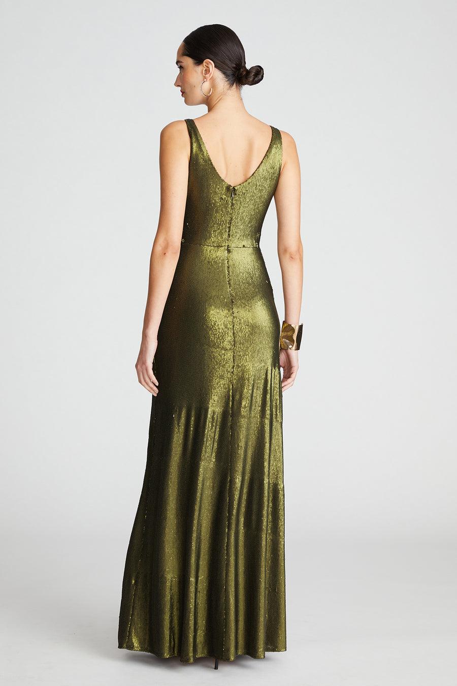 Halston Heritage Cassandra Gown In Sequin
