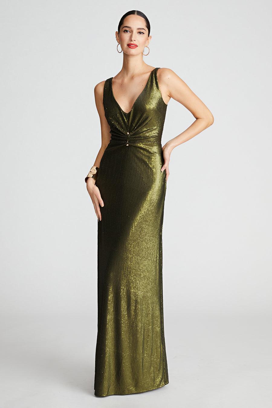 halston heritage Cassandra Gown In Sequin