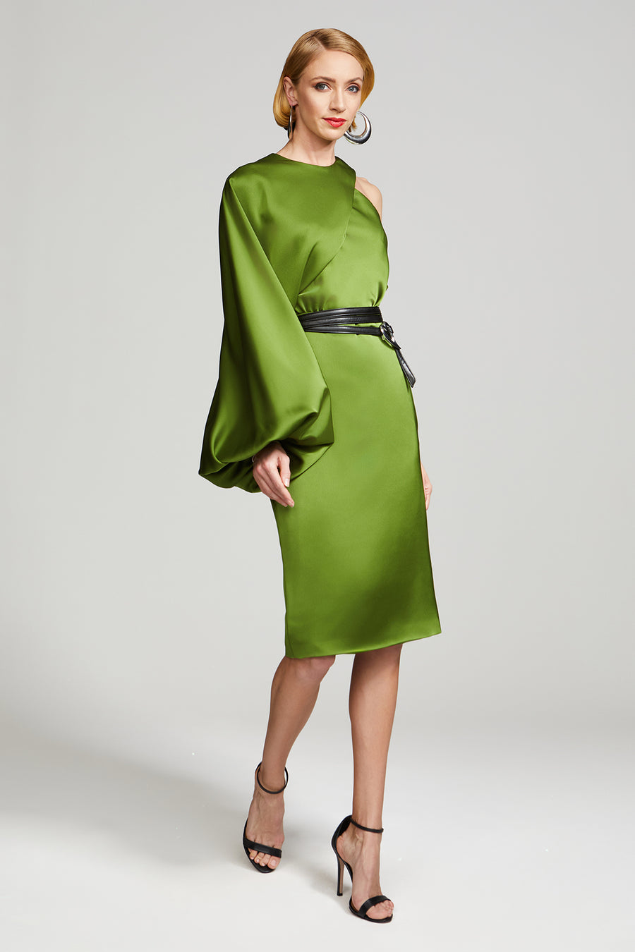 Halston Heritage Christa Dress In Satin