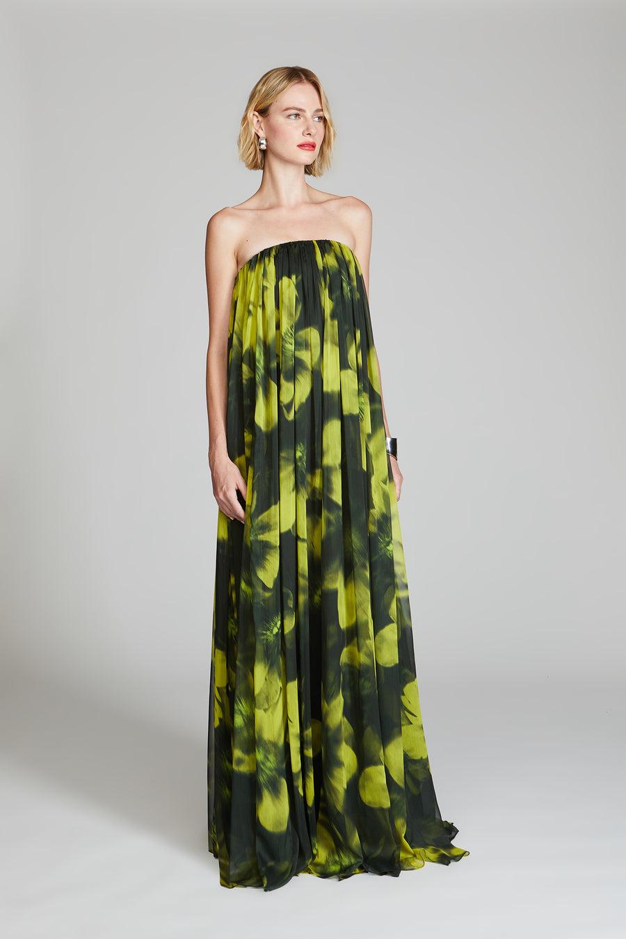 Halston Heritage Claudette Chiffon Gown
