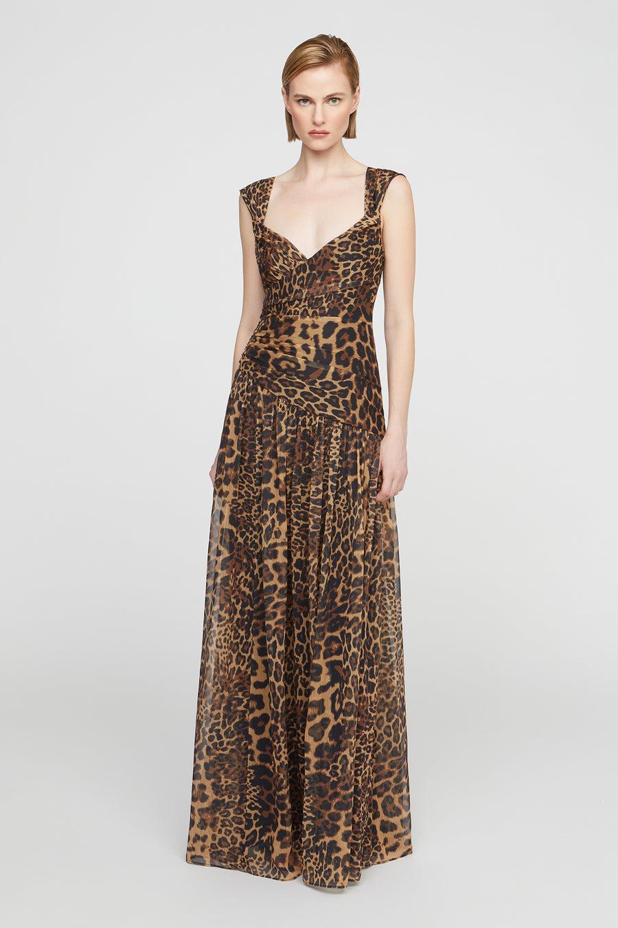 halston heritage Claudia Chiffon Gown