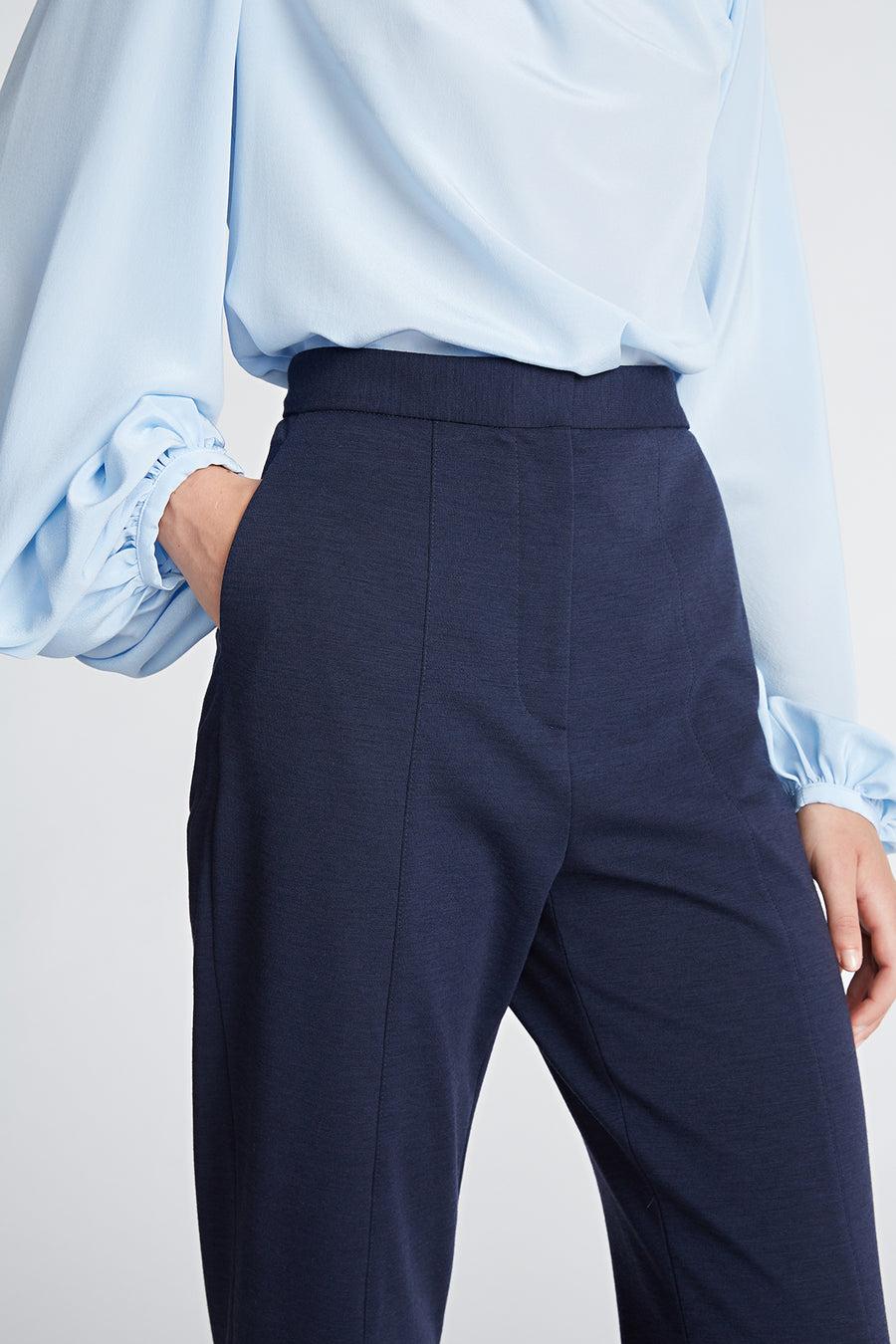 Halston Heritage Collins Pant In Knit Suiting