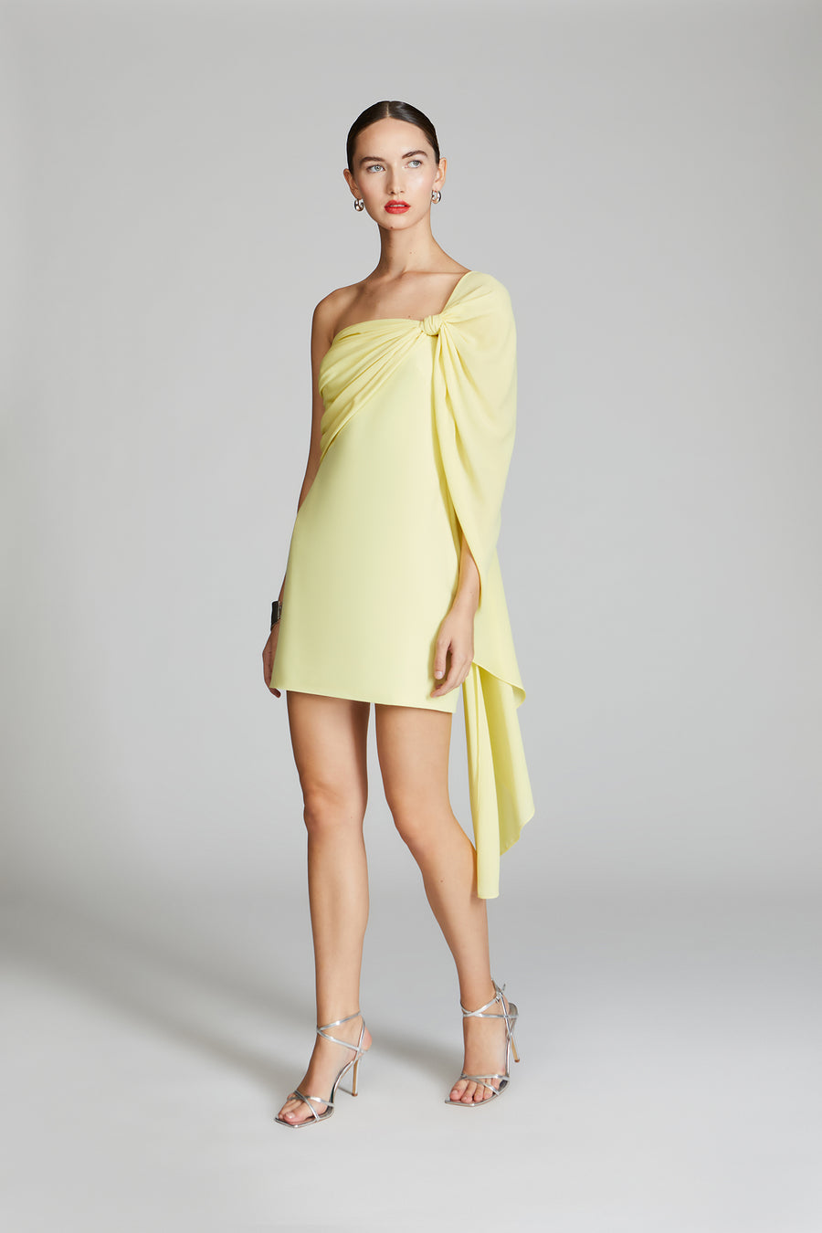 Halston Heritage Demi Crepe Mini Dress