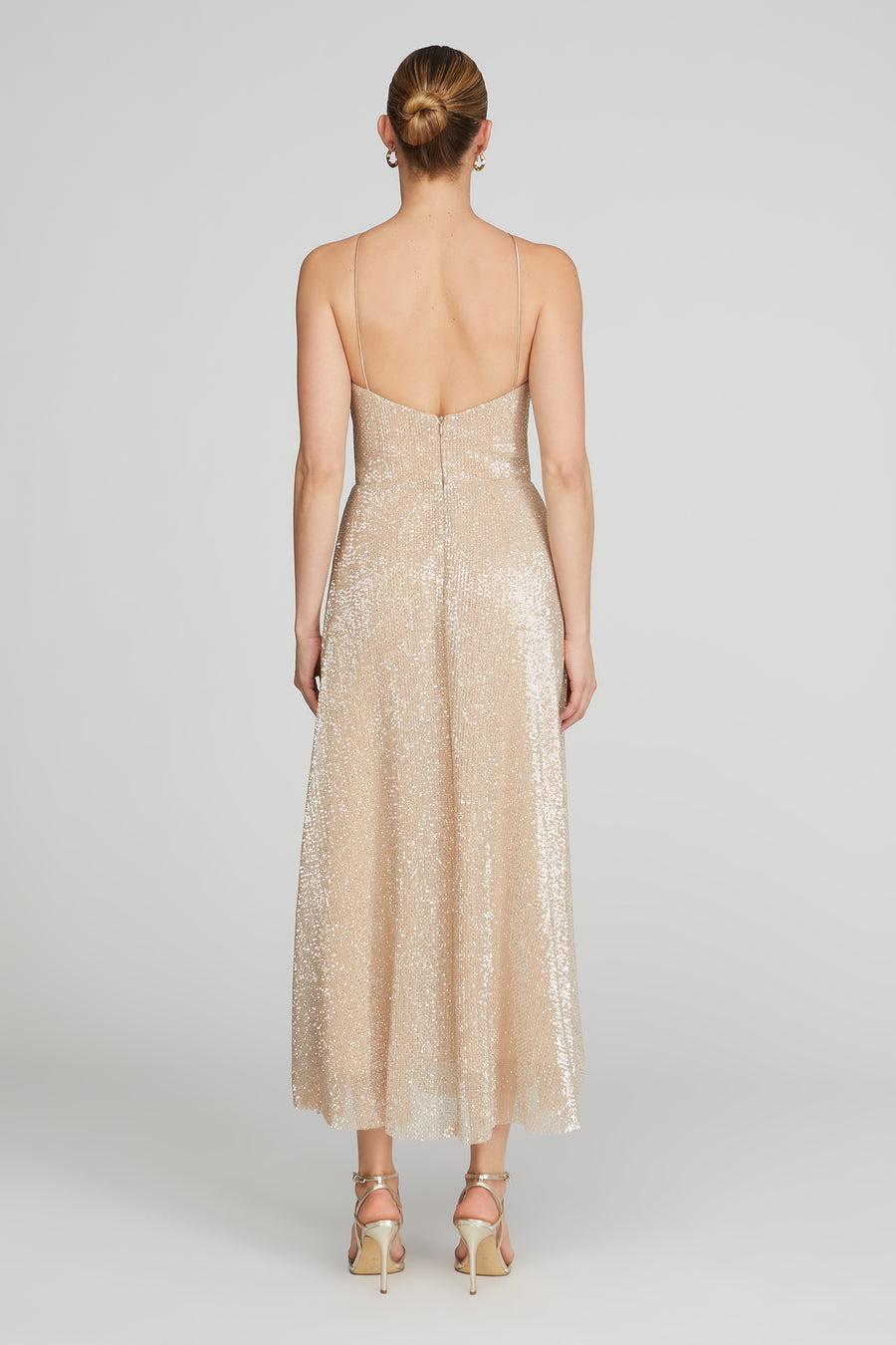 Halston Heritage Denise Sequins Midi