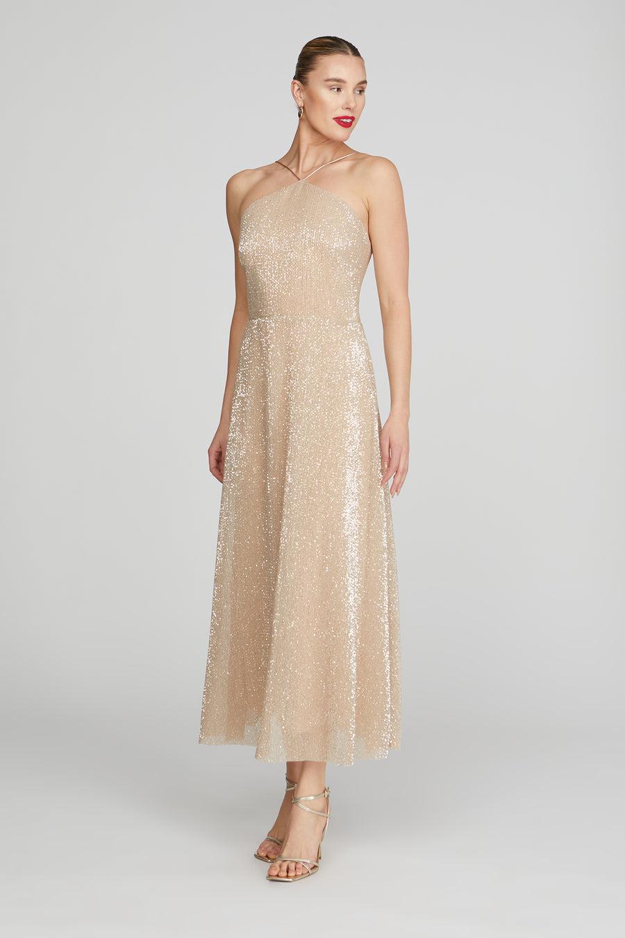 Halston Heritage Denise Sequins Midi