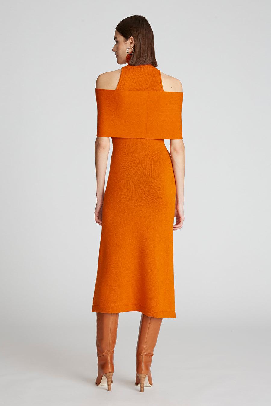 Halston Heritage Ensley Dress In Wool And Cashmere