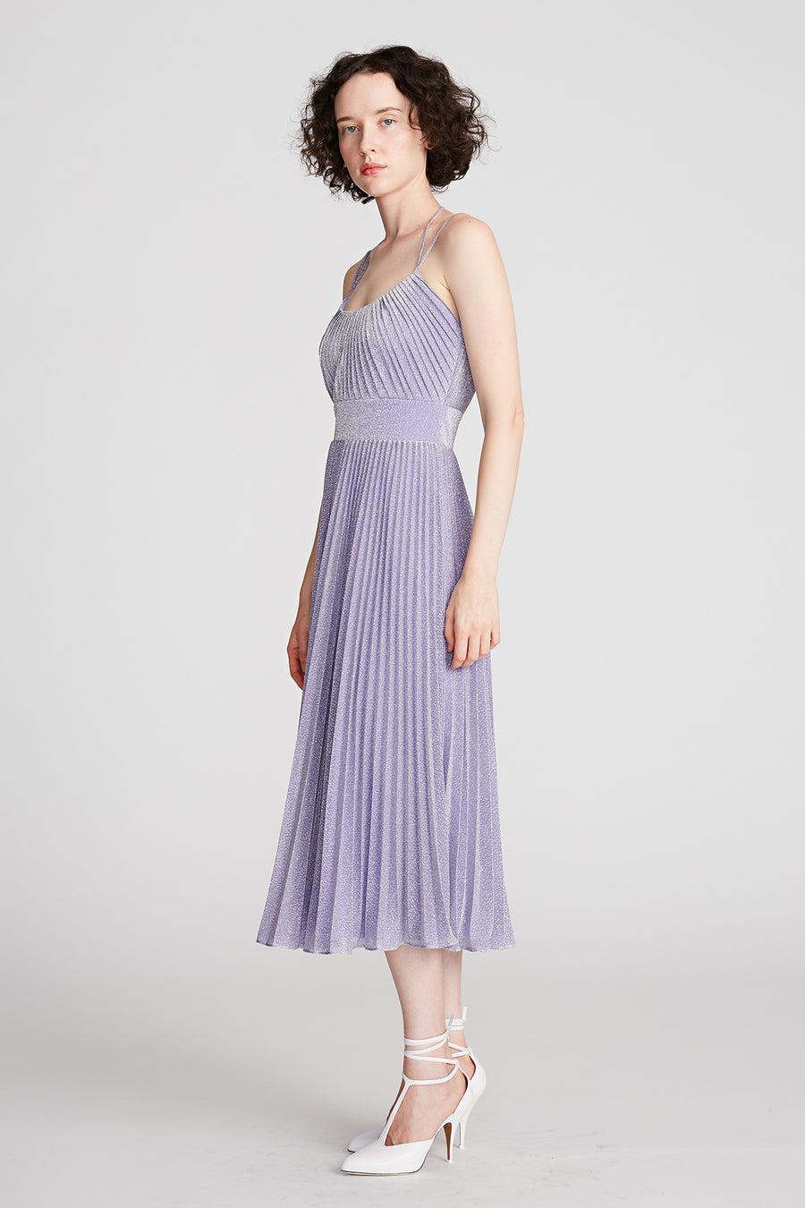 Halston Heritage Evelia Dress In Shimmer Jersey