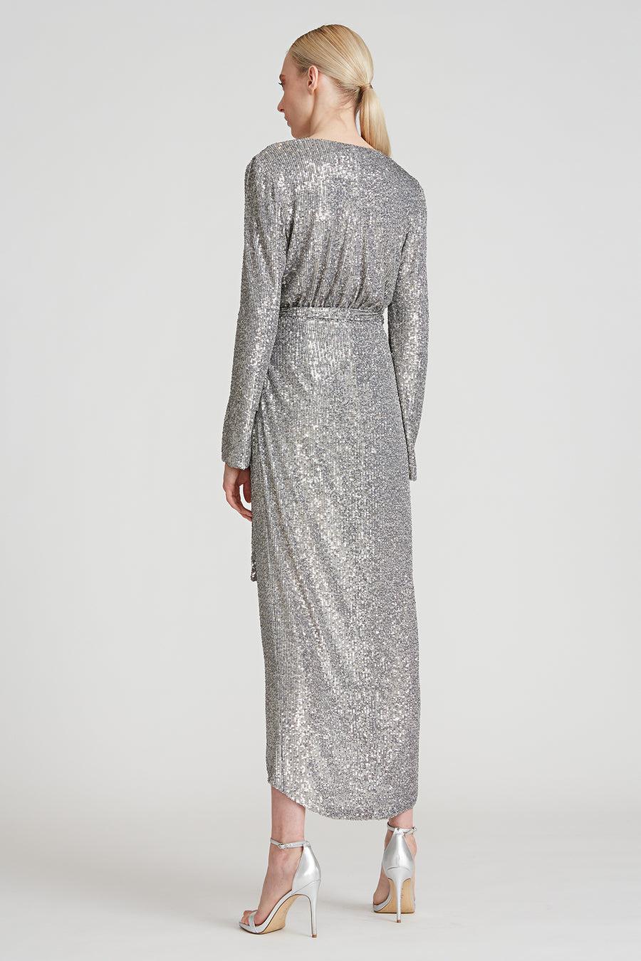 Halston Heritage Falan Sequin Cocktail Dress