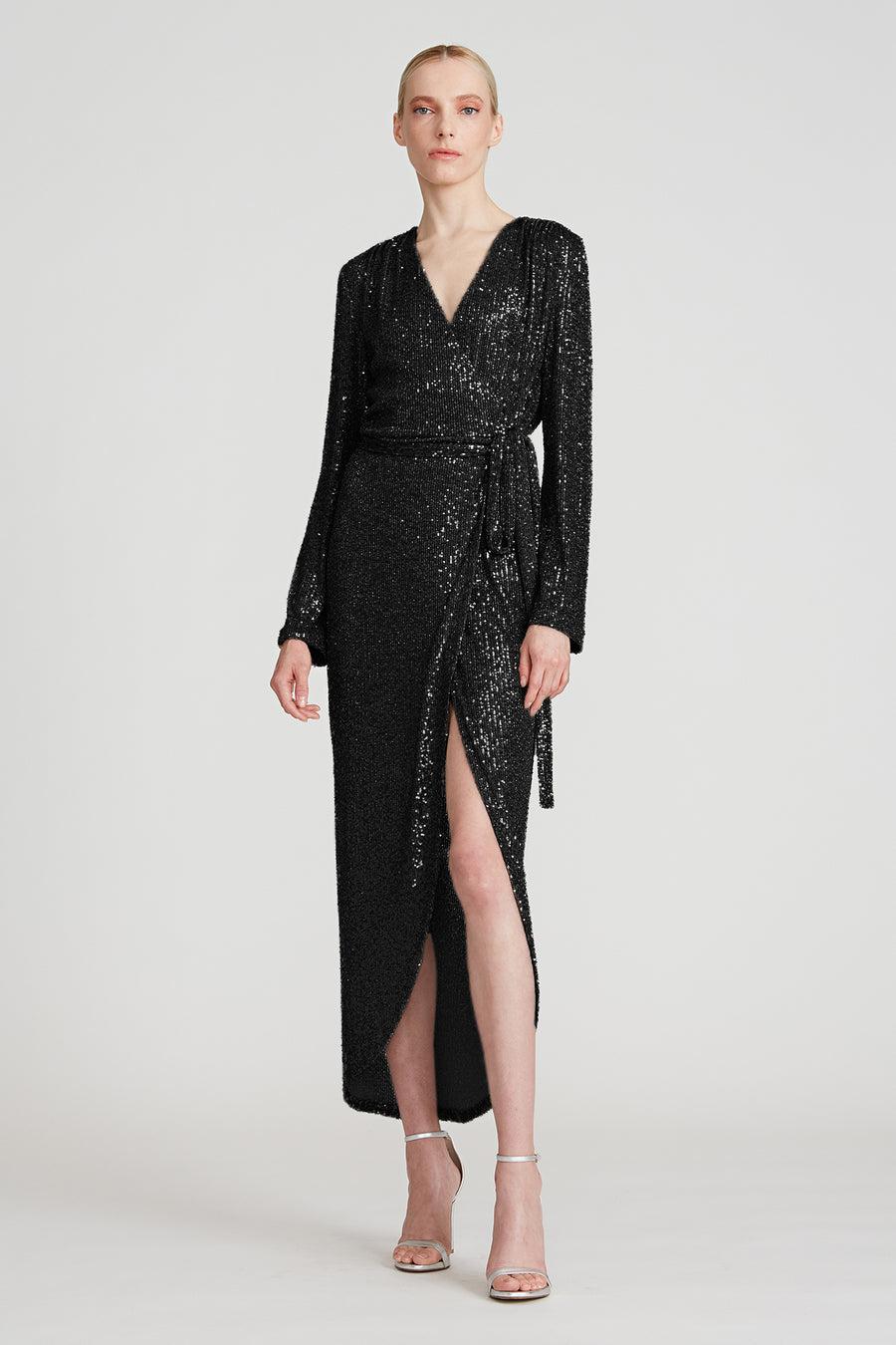 halston heritage Falan Sequin Cocktail Dress