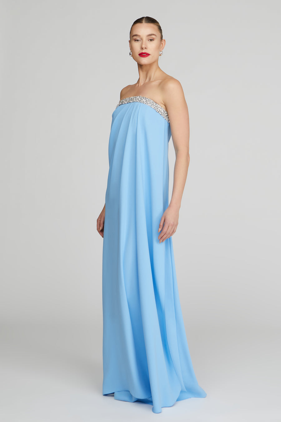Halston Heritage Fleur Strapless Gown