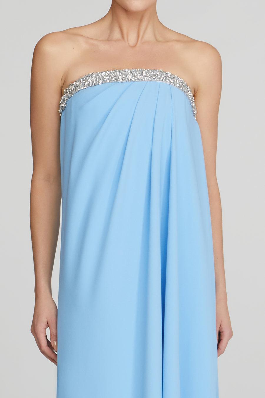 Halston Heritage Fleur Strapless Gown