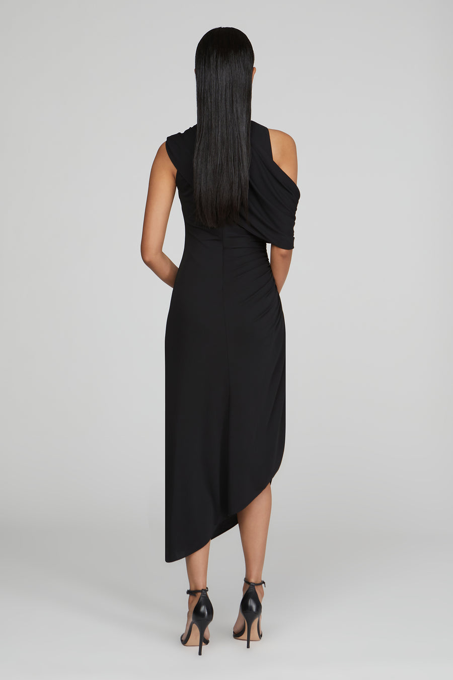 Halston Heritage Gabrielle Matte Jersey Midi