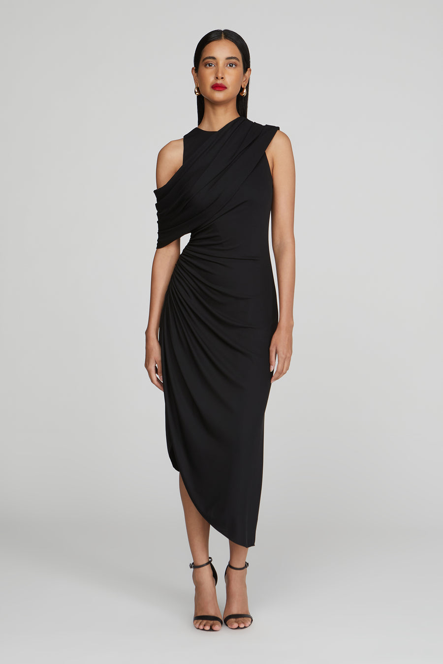 halston heritage Gabrielle Matte Jersey Midi