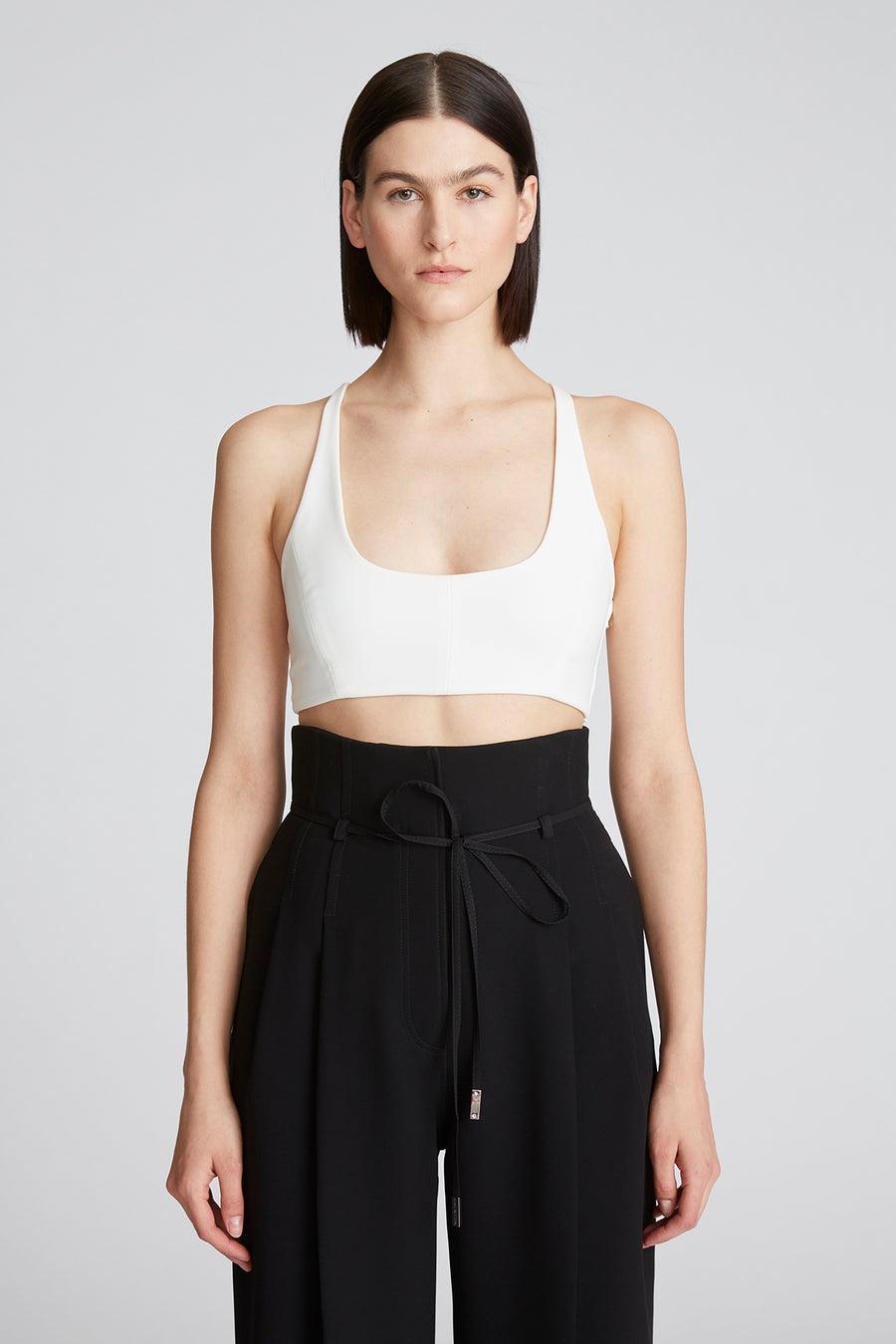 halston heritage Gwen Crepe Scoop Neck Bralette