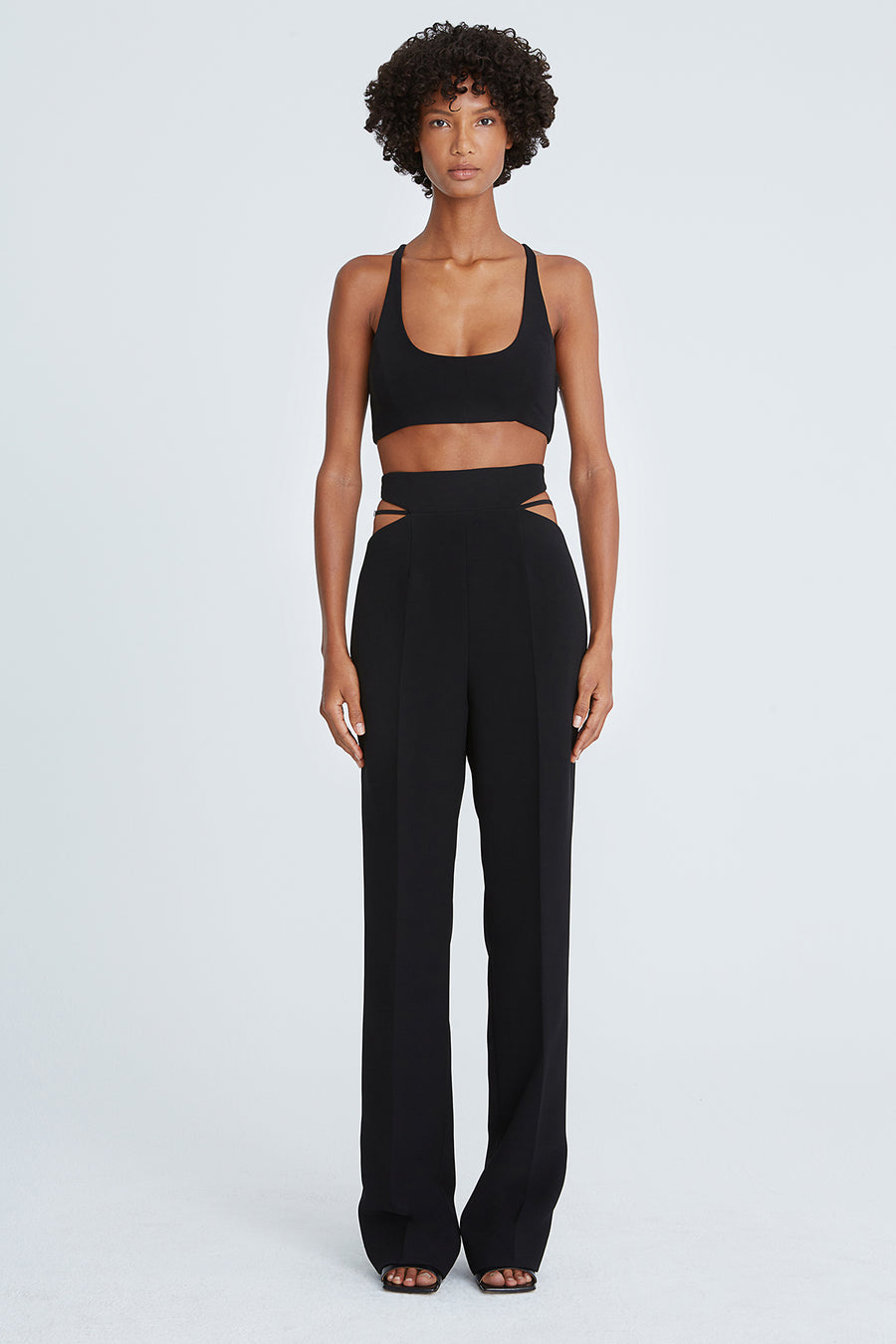 halston heritage Gwen Crepe Scoop Neck Bralette