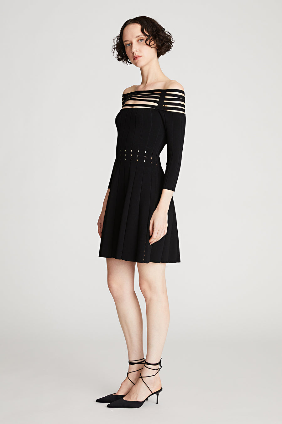 Halston Heritage Heather Dress In Matte Viscose