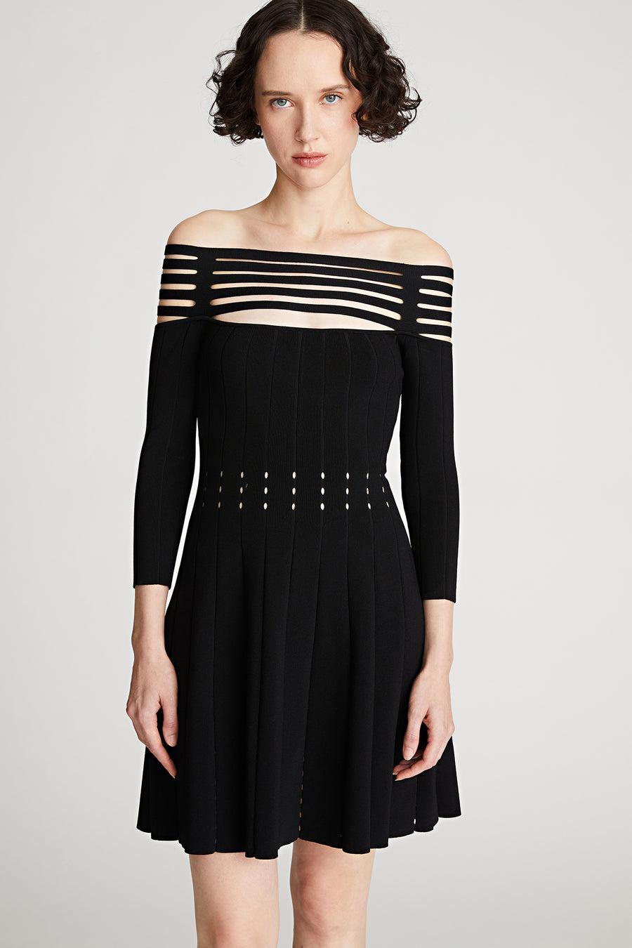 Halston Heritage Heather Dress In Matte Viscose